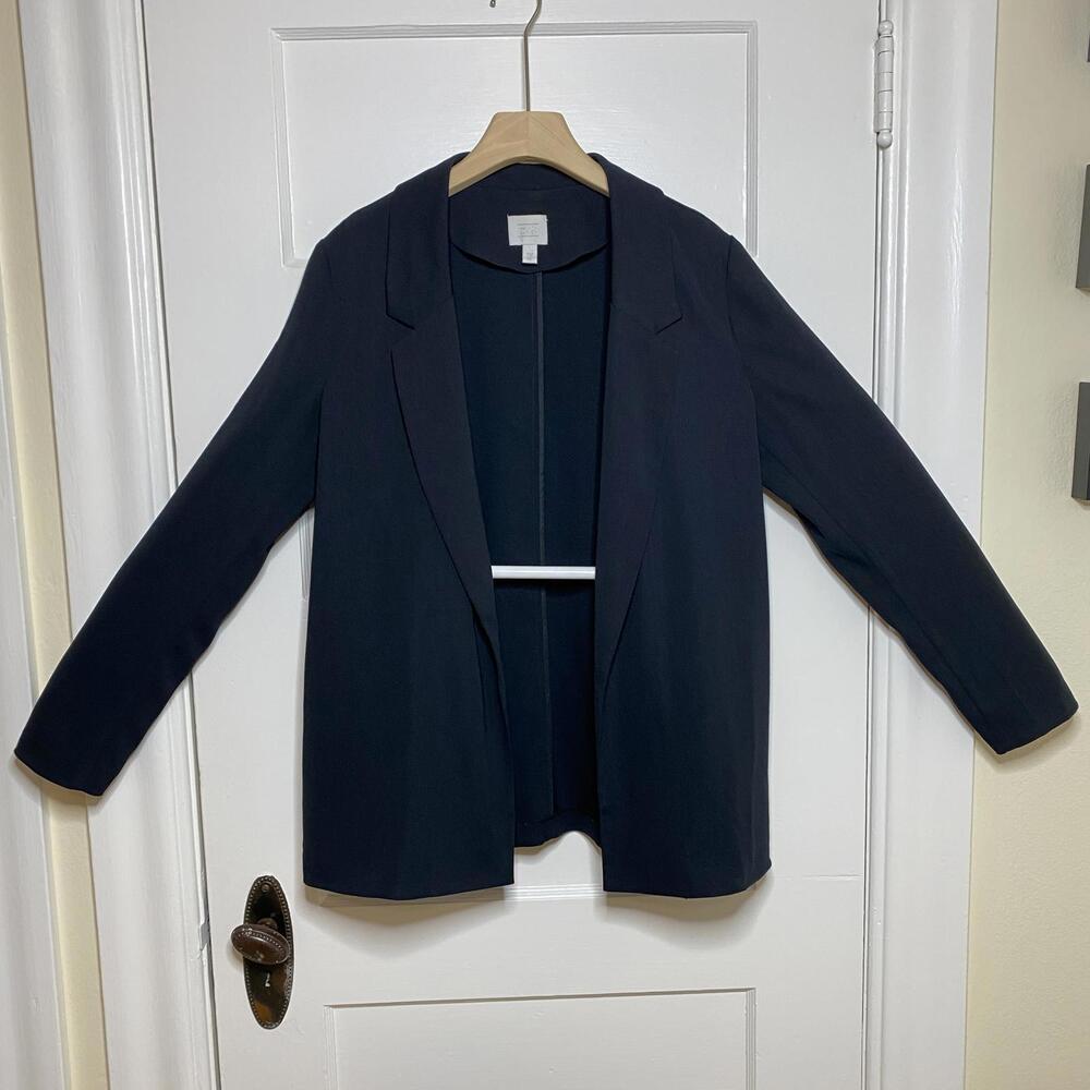 14th & Union Blazer Womens Large Business Capsule Classic Office Relaxed Fit